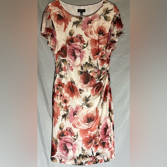 Women’s Floral Ruffle Dress Size 14 NWT - Picture 3 of 6